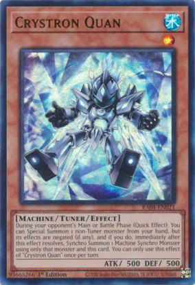 Crystron Quan - RA04-EN021-UR - (V.2 - Ultra Rare) 1st Edition