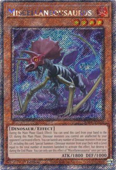 Miscellaneousaurus - RA04-EN022-PSR - (V.4 - Platinum Secret Rare) 1st Edition