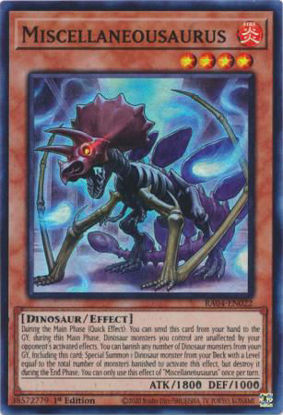 Miscellaneousaurus - RA04-EN022-SR - (V.1 - Super Rare) 1st Edition