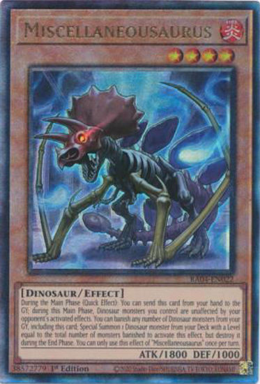 Miscellaneousaurus - RA04-EN022-UTR - (V.7 - Ultimate Rare) 1st Edition