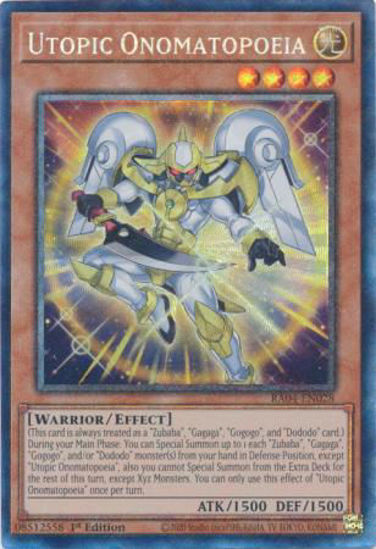 Utopic Onomatopoeia - RA04-EN028-CR - (V.6 - Collector's Rare) 1st Edition