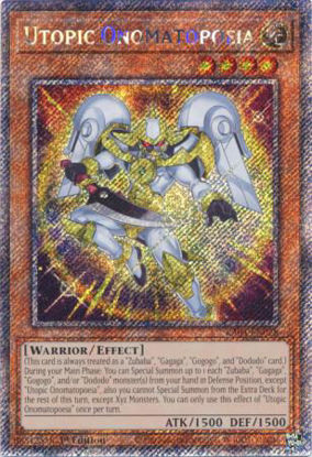 Utopic Onomatopoeia - RA04-EN028-PSR - (V.4 - Platinum Secret Rare) 1st Edition