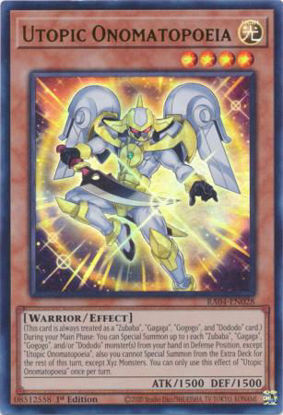 Utopic Onomatopoeia - RA04-EN028-UR - (V.2 - Ultra Rare) 1st Edition