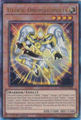 Utopic Onomatopoeia - RA04-EN028-UTR - (V.7 - Ultimate Rare) 1st Edition