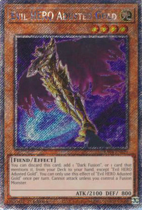 Evil HERO Adusted Gold - RA04-EN029-SCR - (V.3 - Secret Rare) 1st Edition