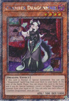 Chamber Dragonmaid - RA04-EN032-PSR - (V.4 - Platinum Secret Rare) 1st Edition