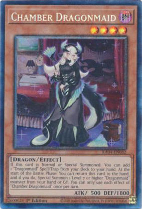 Chamber Dragonmaid - RA04-EN032-QCR - (V.5 - Quarter Century Secret Rare) 1st Edition