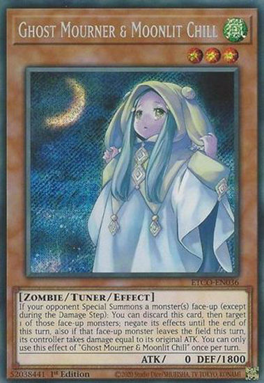 Ghost Mourner & Moonlit Chill - RA04-EN033-QCR - (V.5 - Quarter Century Secret Rare) 1st Edition