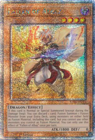 Fallen of Albaz - RA04-EN034-QCR - (V.1 - Quarter Century Secret Rare) 1st Edition