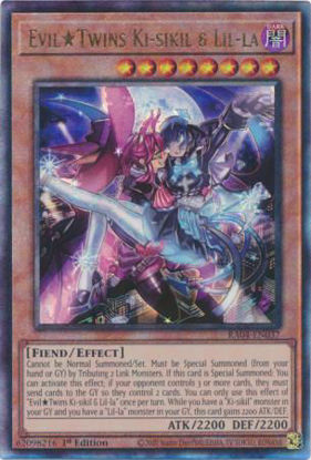 EvilTwins Ki-sikil & Lil-la - RA04-EN037-QCR - (V.5 - Quarter Century Secret Rare) 1st Edition