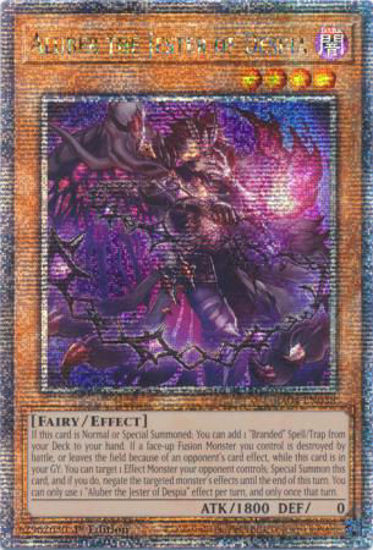 Aluber the Jester of Despia - RA04-EN038-QCR - (V.5 - Quarter Century Secret Rare) 1st Edition