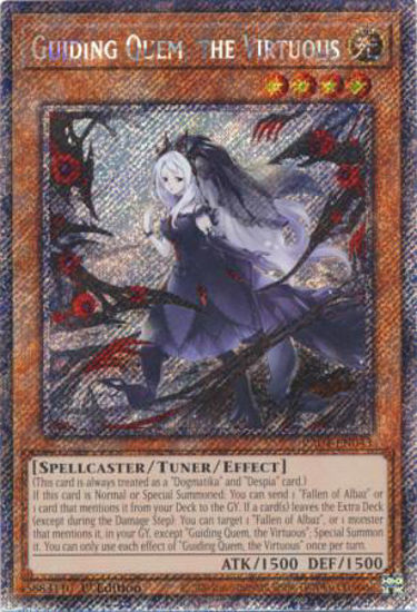 Guiding Quem, the Virtuous - RA04-EN043-PSR - (V.4 - Platinum Secret Rare) 1st Edition
