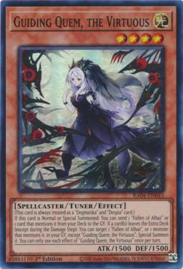 Guiding Quem, the Virtuous - RA04-EN043-SR - (V.1 - Super Rare) 1st Edition