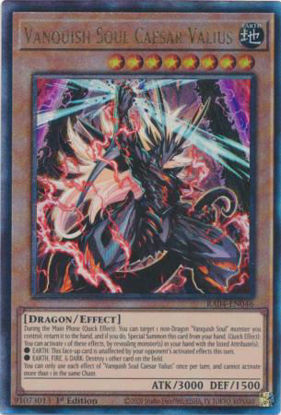 Vanquish Soul Caesar Valius - RA04-EN046-QCR - (V.5 - Quarter Century Secret Rare) 1st Edition