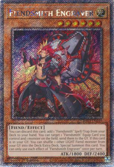 Fiendsmith Engraver - RA04-EN049-PSR - (V.4 - Platinum Secret Rare) 1st Edition