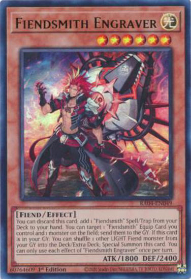 Fiendsmith Engraver - RA04-EN049-UR - (V.2 - Ultra Rare) 1st Edition