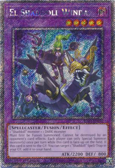 El Shaddoll Winda - RA04-EN052-PSR - (V.4 - Platinum Secret Rare) 1st Edition