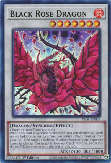 Black Rose Dragon - RA04-EN057-UR - (V.2 - Ultra Rare) 1st Edition