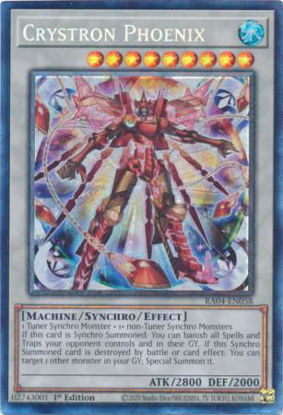 Crystron Phoenix - RA04-EN058-CR - (V.6 - Collector's Rare) 1st Edition