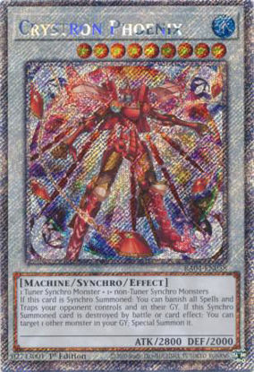 Crystron Phoenix - RA04-EN058-PSR - (V.4 - Platinum Secret Rare) 1st Edition