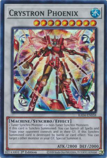 Crystron Phoenix - RA04-EN058-SR - (V.1 - Super Rare) 1st Edition