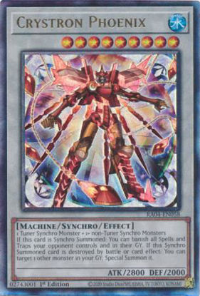 Crystron Phoenix - RA04-EN058-UTR - (V.7 - Ultimate Rare) 1st Edition