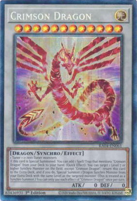 Crimson Dragon - RA04-EN061-CR - (V.6 - Collector's Rare) 1st Edition