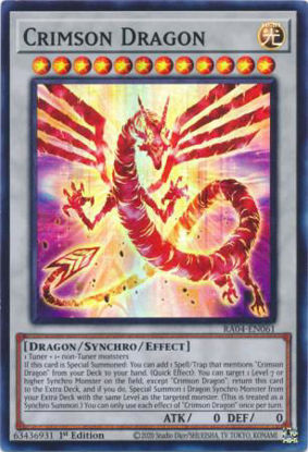 Crimson Dragon - RA04-EN061-SR - (V.1 - Super Rare) 1st Edition