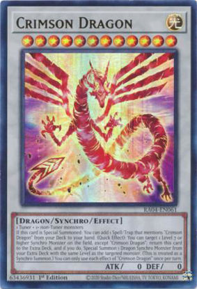 Crimson Dragon - RA04-EN061-UR - (V.2 - Ultra Rare) 1st Edition