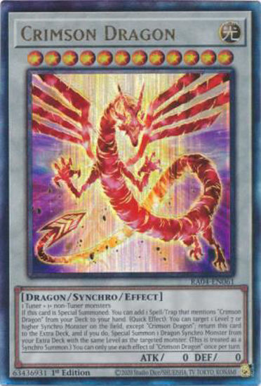 Crimson Dragon - RA04-EN061-UTR - (V.7 - Ultimate Rare) 1st Edition
