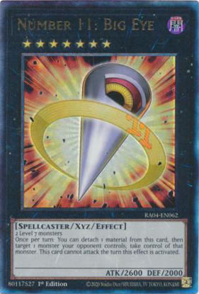 Number 11: Big Eye - RA04-EN062-UTR - (V.7 - Ultimate Rare) 1st Edition