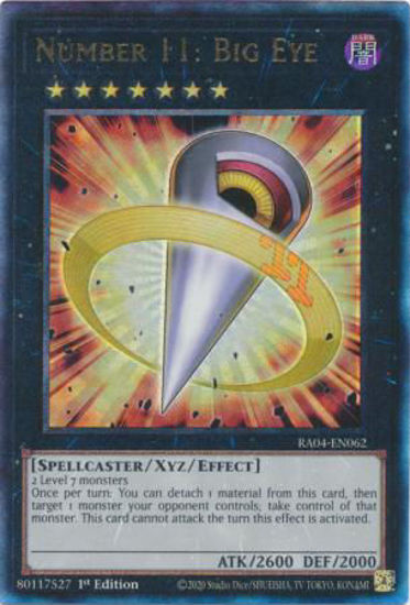 Number 11: Big Eye - RA04-EN062-UTR - (V.7 - Ultimate Rare) 1st Edition