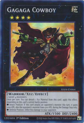 Gagaga Cowboy - RA04-EN064-SR - (V.1 - Super Rare) 1st Edition