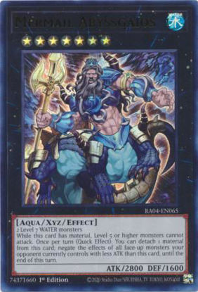 Mermail Abyssgaios - RA04-EN065-UR - (V.2 - Ultra Rare) 1st Edition