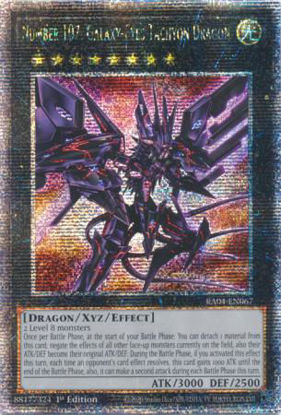 Number 107: Galaxy-Eyes Tachyon Dragon - RA04-EN067-QCR - (V.1 - Quarter Century Secret Rare) 1st Edition