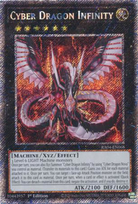 Cyber Dragon Infinity - RA04-EN068-PSR - (V.4 - Platinum Secret Rare) 1st Edition