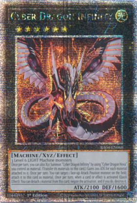Cyber Dragon Infinity - RA04-EN068-SCR - (V.3 - Secret Rare) 1st Edition
