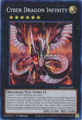 Cyber Dragon Infinity - RA04-EN068-SR - (V.1 - Super Rare) 1st Edition