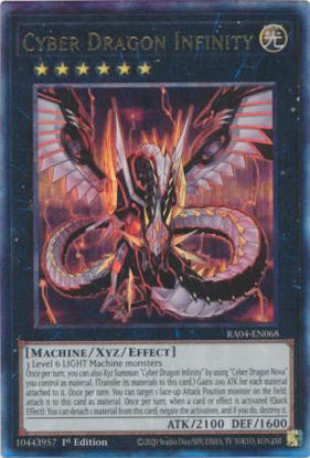 Cyber Dragon Infinity - RA04-EN068-UTR - (V.7 - Ultimate Rare) 1st Edition