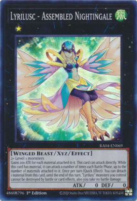 Lyrilusc - Assembled Nightingale - RA04-EN069-SR - (V.1 - Super Rare) 1st Edition