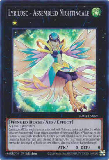 Lyrilusc - Assembled Nightingale - RA04-EN069-SR - (V.1 - Super Rare) 1st Edition