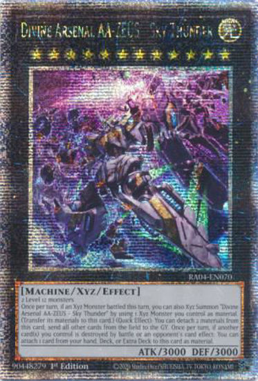 Divine Arsenal AA-ZEUS - Sky Thunder - RA04-EN070-QCR - (V.5 - Quarter Century Secret Rare) 1st Edition