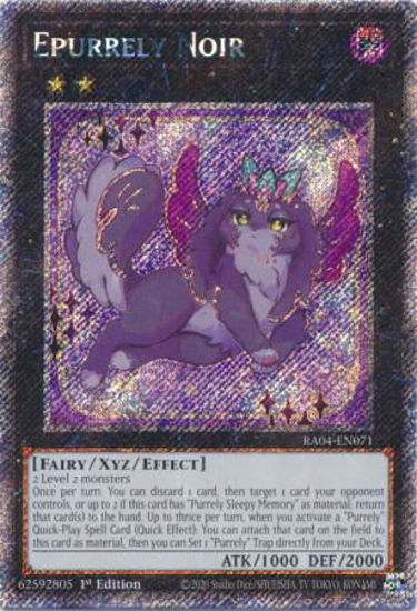 Epurrely Noir - RA04-EN071-PSR - (V.4 - Platinum Secret Rare) 1st Edition