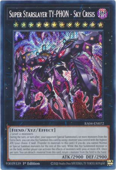 Super Starslayer TY-PHON - Sky Crisis - RA04-EN072-SCR - (V.3 - Secret Rare) 1st Edition