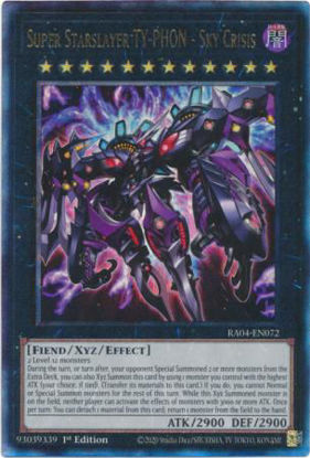 Super Starslayer TY-PHON - Sky Crisis - RA04-EN072-UTR - (V.7 - Ultimate Rare) 1st Edition