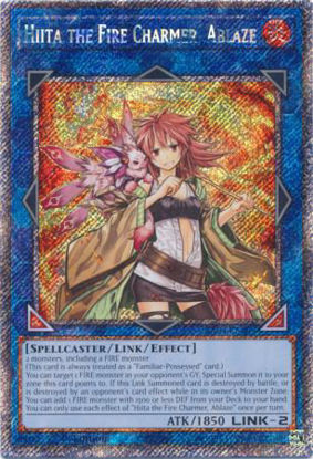 Hiita the Fire Charmer, Ablaze - RA04-EN074-SCR - (V.3 - Secret Rare) 1st Edition