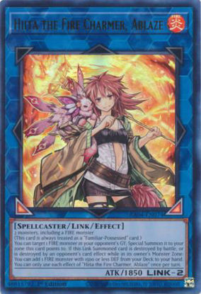 Hiita the Fire Charmer, Ablaze - RA04-EN074-UR - (V.2 - Ultra Rare) 1st Edition