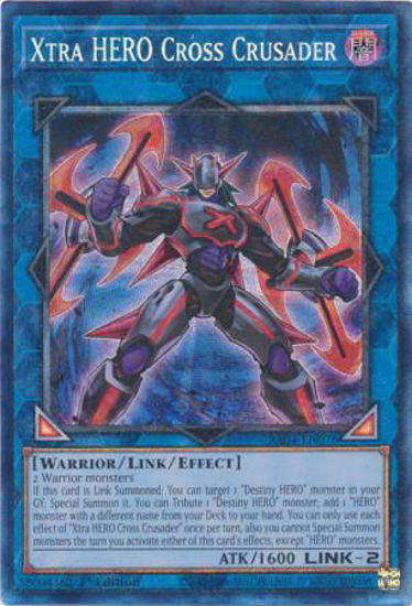 Xtra HERO Cross Crusader - RA04-EN076-CR - (V.6 - Collector's Rare) 1st Edition