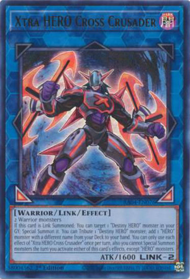Xtra HERO Cross Crusader - RA04-EN076-UR - (V.2 - Ultra Rare) 1st Edition