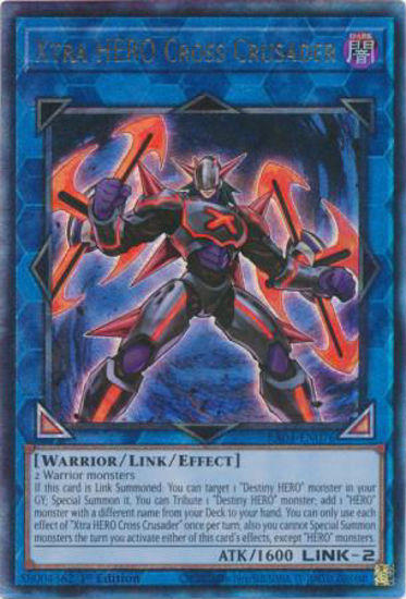 Xtra HERO Cross Crusader - RA04-EN076-UTR - (V.7 - Ultimate Rare) 1st Edition